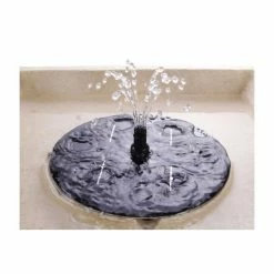 H83cm Budding Dahlia Solar Bird Bath Water Feature with Lights & Automation Function by Solaray -Water Features Store DF0697 add image 1 298b