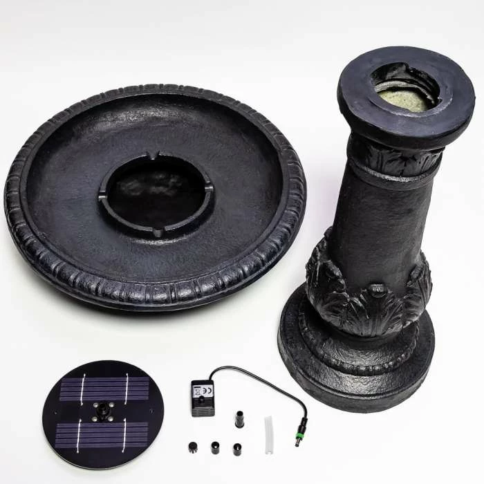 H65cm Windsor Solar Bird Bath Water Feature with Lights & Automation Function by Solaray 9 H65cm Windsor Solar Bird Bath Water Feature with Lights & Automation Function by Solaray - Image 7