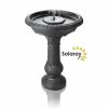H65cm Windsor Solar Bird Bath Water Feature with Lights & Automation Function by Solaray -Water Features Store DF0700 main image 2494
