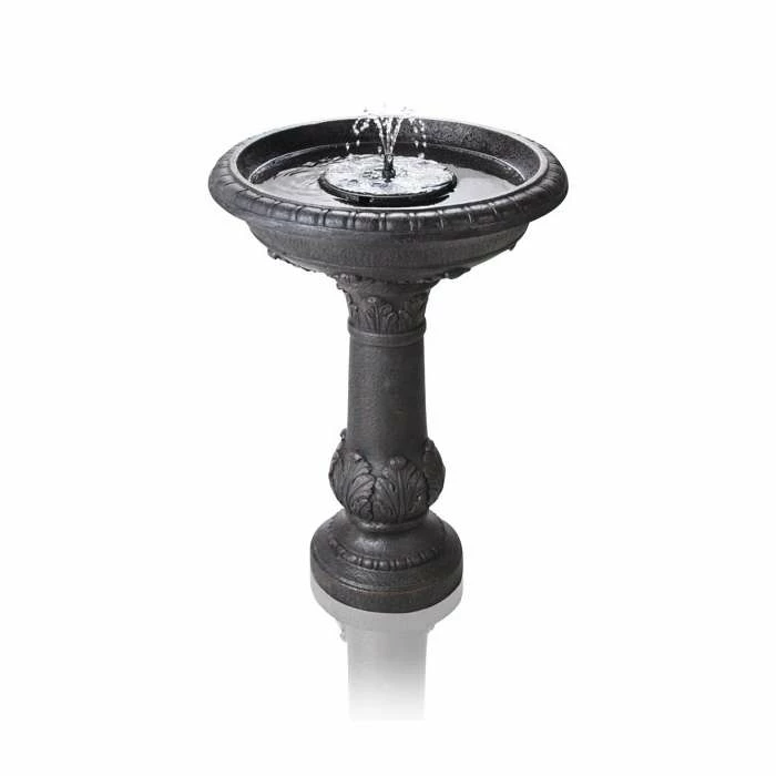 H65cm Windsor Solar Bird Bath Water Feature with Lights & Automation Function by Solaray 4 H65cm Windsor Solar Bird Bath Water Feature with Lights & Automation Function by Solaray - Image 2