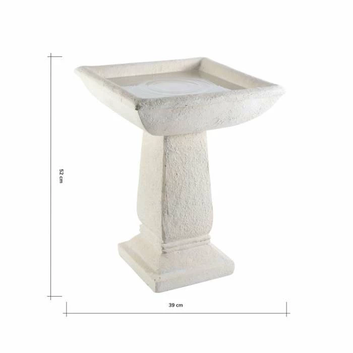 H52cm Selbourne Cast Stone Bird Bath by Ambienté 7 H52cm Selbourne Cast Stone Bird Bath by Ambienté - Image 5
