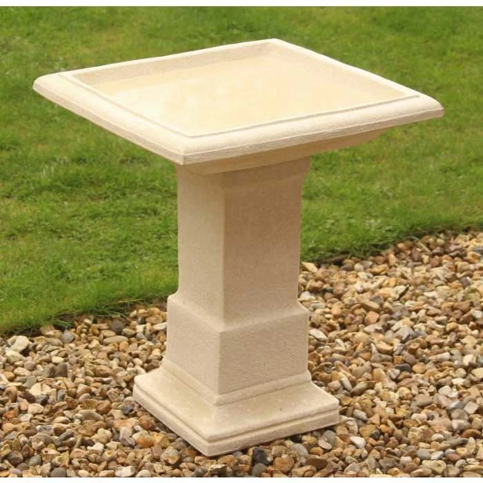 H51cm Hatfield Cast Stone Bird Bath by Ambienté 4 H51cm Hatfield Cast Stone Bird Bath by Ambienté - Image 2