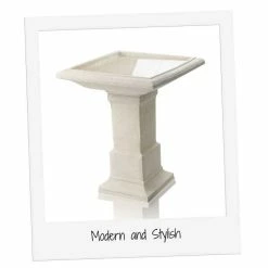 H51cm Hatfield Cast Stone Bird Bath by Ambienté 11 H51cm Hatfield Cast Stone Bird Bath by Ambienté -Water Features Store DF0727 add image 2 a6ca