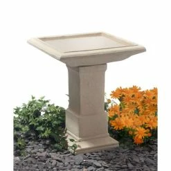 H51cm Hatfield Cast Stone Bird Bath by Ambienté