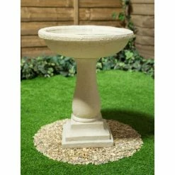 H50cm Clermont Round Cast Stone Bird Bath -Water Features Store DF0728 add image 4 5e15
