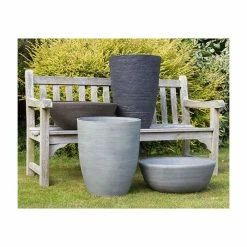 55cm Cortina Stone Bowl Planter - By Primrose™ 8 55cm Cortina Stone Bowl Planter - By Primrose™ -Water Features Store PP7856 add image 3 0df9
