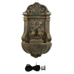 H86cm Verdi Aged Verdigris Wall Fountain by Ambienté -Water Features Store WF0019B add image 3 bcfb