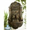 H86cm Verdi Aged Verdigris Wall Fountain by Ambienté