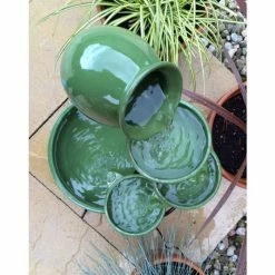 H55cm Green Solar Ceramic Water Feature with Battery Backup & LEDs by Solaray 17 H55cm Green Solar Ceramic Water Feature with Battery Backup & LEDs by Solaray -Water Features Store WF0314AWM add image 6 d6cf