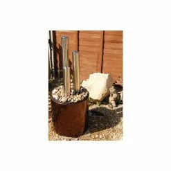 100cm 3-Tier Tube Stainless Steel Water Feature with Lights | Indoor/Outdoor Use by Ambienté -Water Features Store WF0712A add image 2 a42a