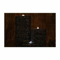 H92cm Cassia 3-Column Water Feature with Lights | Indoor/Outdoor Use by Ambienté -Water Features Store WF0906 add image 4 6085