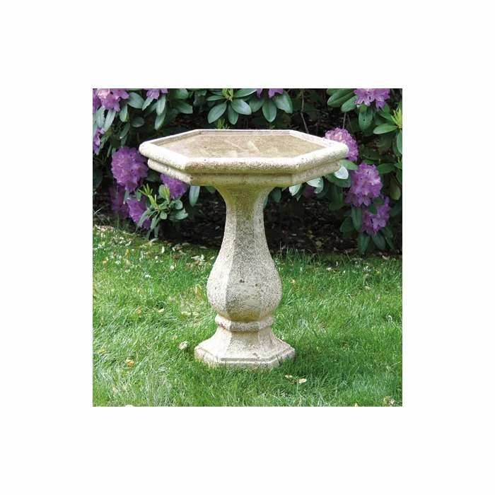 66cm Massarelli Chelsea Hexagon Bird Bath 3 66cm Massarelli Chelsea Hexagon Bird Bath