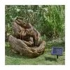 W60cm Log Effect Solar Powered Cascading Water Feature -Water Features Store WF10214 main image fdd5