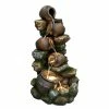 H56cm Dakota Pouring Pots Cascading Water Feature with Lights 1 H56cm Dakota Pouring Pots Cascading Water Feature with Lights -Water Features Store WF10234 main image f36f