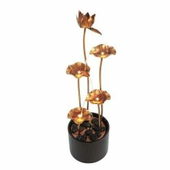 H26cm Ortona Zinc Metal Water Feature