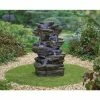 H100cm Hinoki Springs Cascading Water Feature with Lights 2 H100cm Hinoki Springs Cascading Water Feature with Lights -Water Features Store WF10399 main image 7360