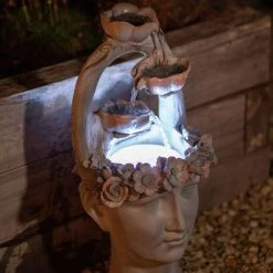 80cm Freyja Tiered Cascading Water Feature By Ambienté 11 80cm Freyja Tiered Cascading Water Feature By Ambienté -Water Features Store WF10431 3 73de