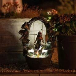 61cm Secret Garden Swing Cascading Water Feature By Ambienté -Water Features Store WF10434 3 b544