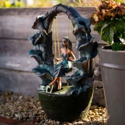 61cm Secret Garden Swing Cascading Water Feature By Ambienté -Water Features Store WF10434 4 068d