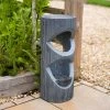 81cm Textured Column Rain Fall Effect Water Feature By Ambienté -Water Features Store WF10435 Main2 97e5