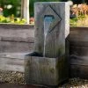 82cm Rustic Wooden Wall Cascading Water Feature By Ambienté -Water Features Store WF10436 Main2 0f43
