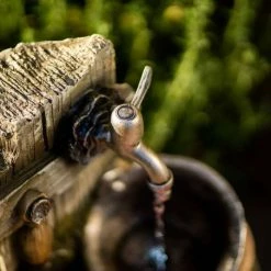 60cm Rustic Tap Bucket And Barrel Tiered Planter Water Feature With Lights By Ambienté -Water Features Store WF10454 7 1ef5