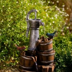 62cm Solar Birds At The Well Tiered Cascading Water Feature With Battery Backup and Lights By Solaray 17 62cm Solar Birds At The Well Tiered Cascading Water Feature With Battery Backup and Lights By Solaray -Water Features Store WF10471 8 364c