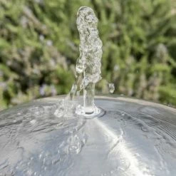 H75cm Brushed Sphere Stainless Steel Water Feature with Lights by Ambienté 15 H75cm Brushed Sphere Stainless Steel Water Feature with Lights by Ambienté -Water Features Store WF1254B add image 4 fe35