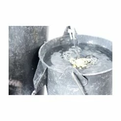 H70cm Borelli 3-Tier Bucket Cascading Zinc Water Feature Planter with Lights - Ambienté -Water Features Store WF20015 add image 6 8a9a
