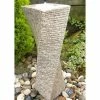 Drilled Twist Water Feature- Beige Granite 1 Drilled Twist Water Feature- Beige Granite -Water Features Store WF2513 main image be72