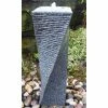 Drilled Twist Water Feature- Dark Grey Granite -Water Features Store WF2514 main image 1c0b