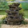 H71cm Red Rock Springs Multi Tier Cascading Water Feature with Lights -Water Features Store WF30785 main image 4a92