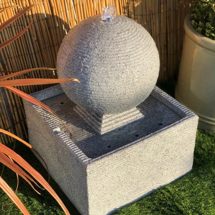 50cm Zen Rippling Sphere Water Feature 2 50cm Zen Rippling Sphere Water Feature