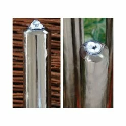 H121cm 3 Polished Tubes Stainless Steel Water Feature with Lights | Indoor/Outdoor Use by Ambienté -Water Features Store WF3392 add image 2 ef14