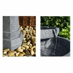 H75cm Castille Solar Bird Bath Water Feature with Lights by Solaray -Water Features Store WF3445A add image 2 e57d