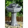 H75cm Castille Solar Bird Bath Water Feature with Lights by Solaray 2 H75cm Castille Solar Bird Bath Water Feature with Lights by Solaray -Water Features Store WF3445A main image fe6d