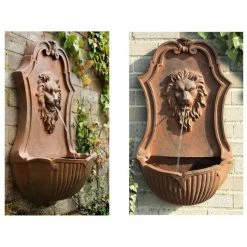 H75cm Gentle Lion Head Wall Fountain | Indoor/Outdoor Use -Water Features Store WF3560 add image 4 8d83