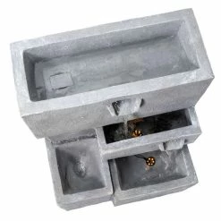 H78cm Higgledy Troughs Water Feature & Planter with Lights | Indoor/Outdoor Use by Ambienté 11 H78cm Higgledy Troughs Water Feature & Planter with Lights | Indoor/Outdoor Use by Ambienté -Water Features Store WF3687 add image 2 eabe