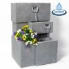 H78cm Higgledy Troughs Water Feature & Planter with Lights | Indoor/Outdoor Use by Ambienté 2 H78cm Higgledy Troughs Water Feature & Planter with Lights | Indoor/Outdoor Use by Ambienté -Water Features Store WF3687 main image fed6