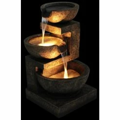 H62cm Kendal 3-Tier Cascading Water Feature with Lights | Indoor/Outdoor Use by Ambienté 14 H62cm Kendal 3-Tier Cascading Water Feature with Lights | Indoor/Outdoor Use by Ambienté -Water Features Store WF3698 add image 4 e752
