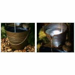 H76cm Tap and Bucket Water Feature with Lights | Indoor/Outdoor Use by Ambienté 11 H76cm Tap and Bucket Water Feature with Lights | Indoor/Outdoor Use by Ambienté -Water Features Store WF3811 add image 2 c961