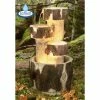 H75cm 3-Tier Log Cascading Water Feature with Lights | Indoor/Outdoor Use by Ambienté -Water Features Store WF3813 main image eb2e