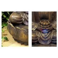 H57cm Blossoming Buddha Water Feature with Lights | Indoor/Outdoor Use by Ambienté 10 H57cm Blossoming Buddha Water Feature with Lights | Indoor/Outdoor Use by Ambienté -Water Features Store WF3922 add image 2 7dc0