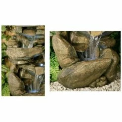 H100cm Thornton Hops 3-Tier Water Feature with Lights by Ambienté -Water Features Store WF3925 add image 3 8f8a