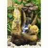 H56cm Meerkat Falls Water Feature with Lights | Indoor/Outdoor Use by Ambienté -Water Features Store WF3968 main image 8e2c