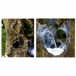 H55cm Logger Falls Water Feature with Lights | Indoor/Outdoor Use by Ambienté 11 H55cm Logger Falls Water Feature with Lights | Indoor/Outdoor Use by Ambienté -Water Features Store WF3972 add image 2 7989