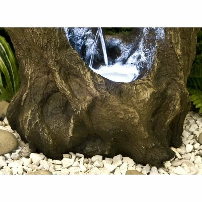 H55cm Logger Falls Water Feature with Lights | Indoor/Outdoor Use by Ambienté 7 H55cm Logger Falls Water Feature with Lights | Indoor/Outdoor Use by Ambienté - Image 5