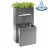 H89cm Berkeley Stainless Steel Waterfall Planter with Lights | Indoor/Outdoor Use by Ambienté 1 H89cm Berkeley Stainless Steel Waterfall Planter with Lights | Indoor/Outdoor Use by Ambienté -Water Features Store WF3988 main image d30d