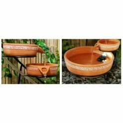 55cm Ladonas Inlaid Terracotta Solar Cascade Water Feature with Battery Backup and LED Lights by Solaray™ 11 55cm Ladonas Inlaid Terracotta Solar Cascade Water Feature with Battery Backup and LED Lights by Solaray™ -Water Features Store WF4180 add image 2 88ee