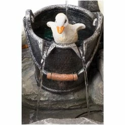 H56cm Duck Family at Old Tap Water Feature with Lights by Ambienté -Water Features Store WF4186 add image 5 385a